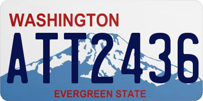 WA license plate ATT2436