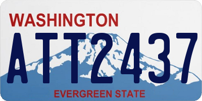 WA license plate ATT2437