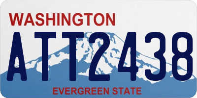 WA license plate ATT2438