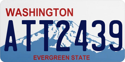 WA license plate ATT2439