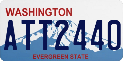 WA license plate ATT2440
