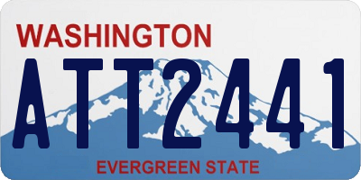 WA license plate ATT2441
