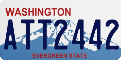 WA license plate ATT2442