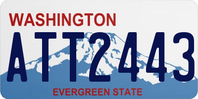 WA license plate ATT2443
