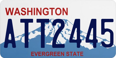 WA license plate ATT2445
