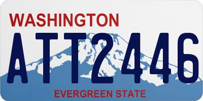 WA license plate ATT2446
