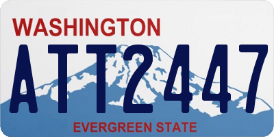 WA license plate ATT2447