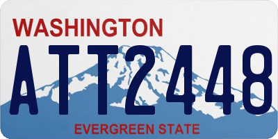 WA license plate ATT2448