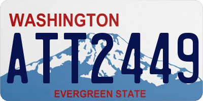 WA license plate ATT2449