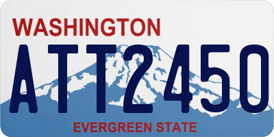WA license plate ATT2450