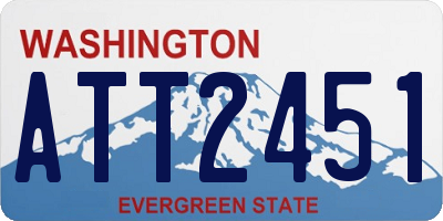 WA license plate ATT2451