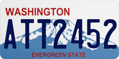 WA license plate ATT2452