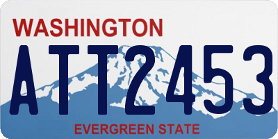 WA license plate ATT2453