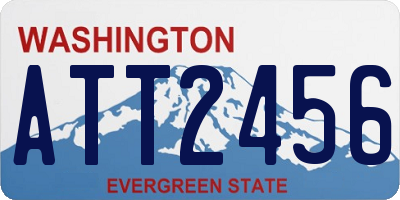 WA license plate ATT2456