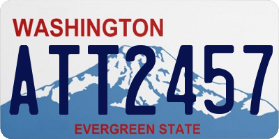 WA license plate ATT2457