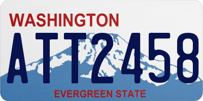 WA license plate ATT2458