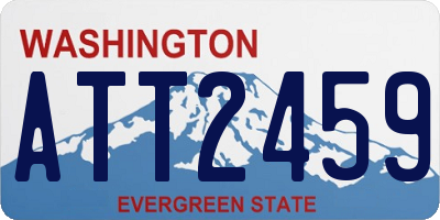 WA license plate ATT2459