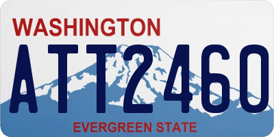 WA license plate ATT2460