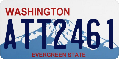 WA license plate ATT2461