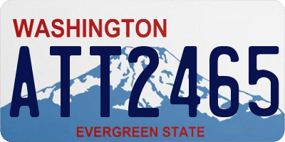 WA license plate ATT2465