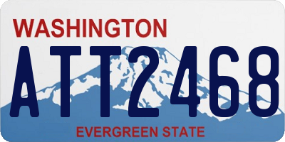 WA license plate ATT2468