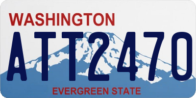 WA license plate ATT2470