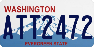 WA license plate ATT2472