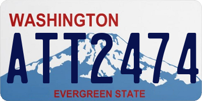 WA license plate ATT2474