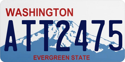WA license plate ATT2475