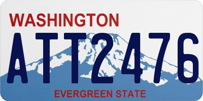 WA license plate ATT2476