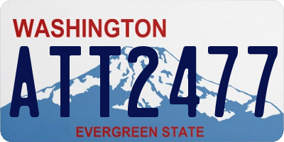 WA license plate ATT2477
