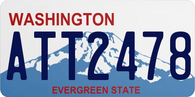 WA license plate ATT2478