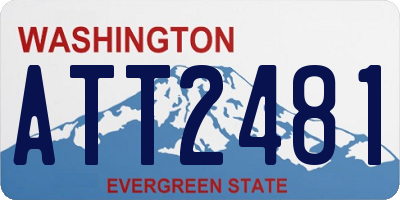 WA license plate ATT2481