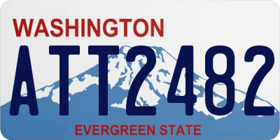 WA license plate ATT2482
