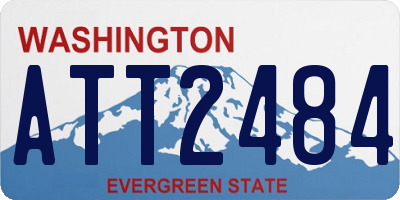 WA license plate ATT2484