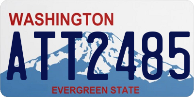 WA license plate ATT2485