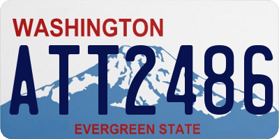 WA license plate ATT2486