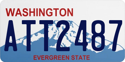 WA license plate ATT2487
