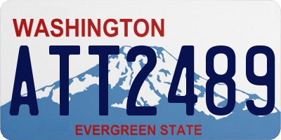 WA license plate ATT2489