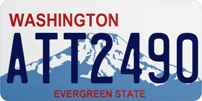 WA license plate ATT2490