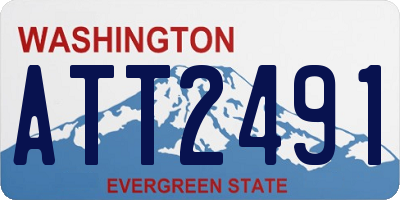 WA license plate ATT2491