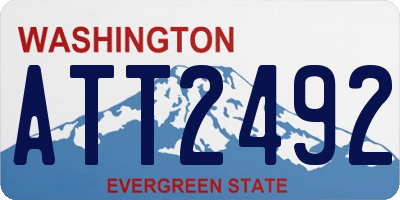 WA license plate ATT2492