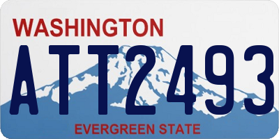 WA license plate ATT2493