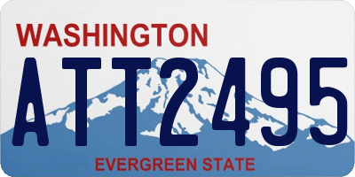 WA license plate ATT2495