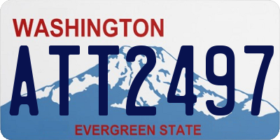 WA license plate ATT2497