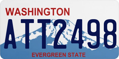 WA license plate ATT2498
