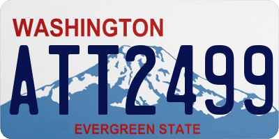 WA license plate ATT2499