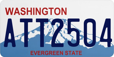 WA license plate ATT2504