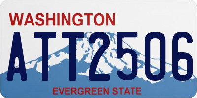 WA license plate ATT2506