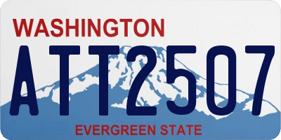 WA license plate ATT2507